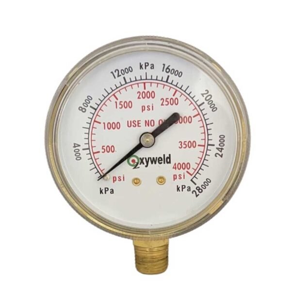 MANOMETRO 2.5" STEEL CASE 0-4000 PSI 1:4NPT