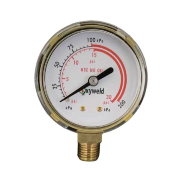MANOMETRO 2" 0-30 PSI : KPA BOTTOM 1:4" NPT