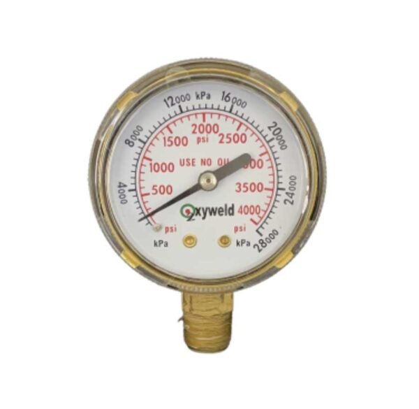 MANOMETRO 2" STEEL CASE 0-4000PSI 1:4NPT